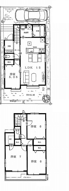 船橋市大穴南１丁目　新築一戸建て　ハートフルタウン　２号棟