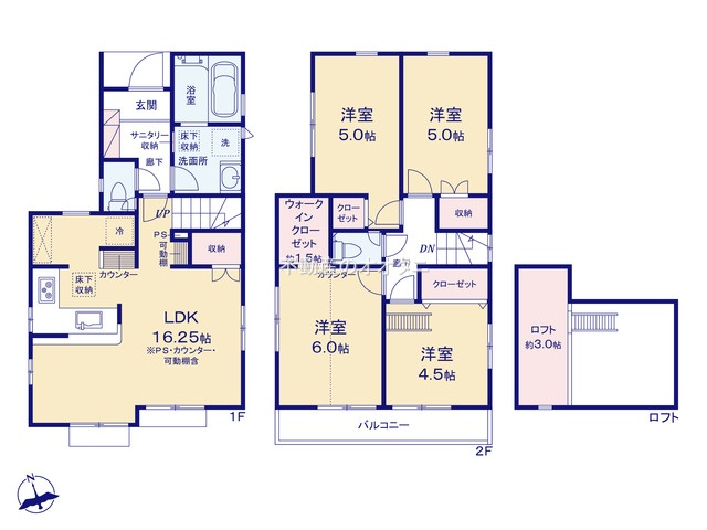 船橋市夏見台１丁目　新築一戸建て　ブルーミングガーデン　１号棟