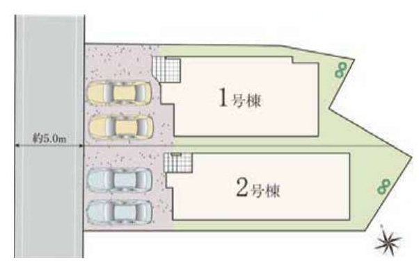 市川市北方２丁目　新築一戸建て　ハートフルタウン　２号棟_画像2