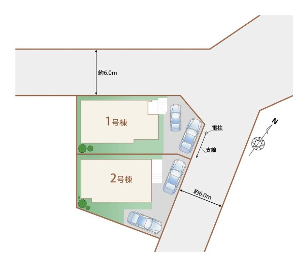 船橋市松が丘３丁目　新築一戸建て　ハートフルタウン_画像2