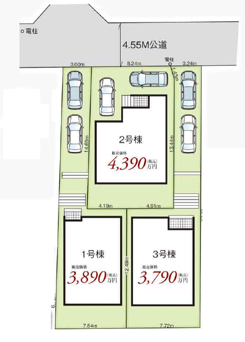 鎌ケ谷市中央２丁目　新築一戸建て　グラファーレ_画像2