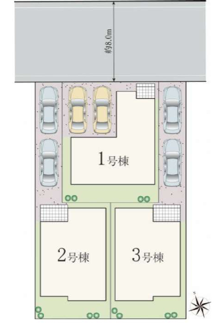 市川市本北方２丁目　新築一戸建て　ハートフルタウン_画像2