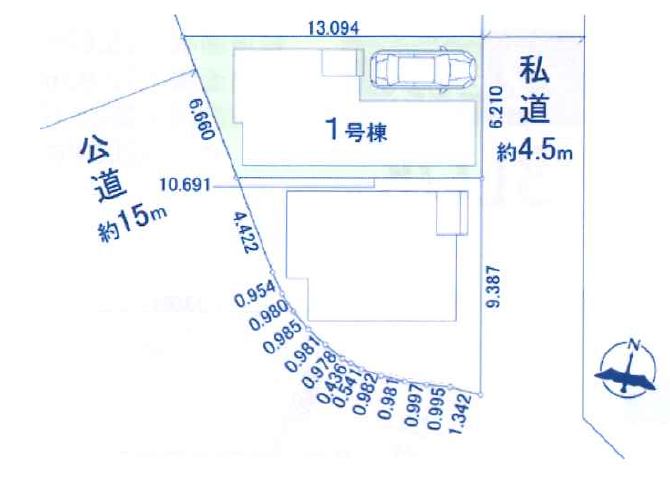 市川市北方町４丁目　新築一戸建て　ヒルズデール_画像2