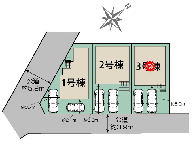 船橋市高野台５丁目　新築一戸建て　ブルーミングガーデン_画像2