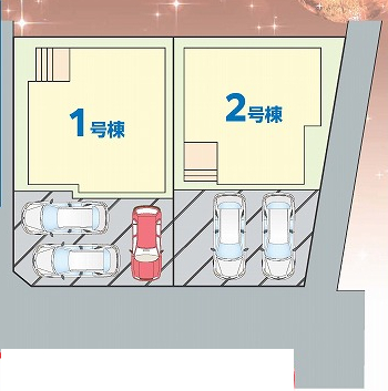 鎌ケ谷市くぬぎ山４丁目　新築一戸建て　ハートフルタウン_画像2