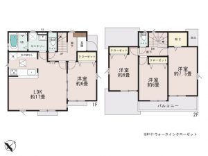 船橋市咲が丘４丁目の新築一戸建住宅間取図