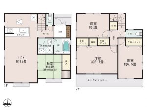 フラット３５Ｓの利用できる船橋市二和西の新築一戸建間取