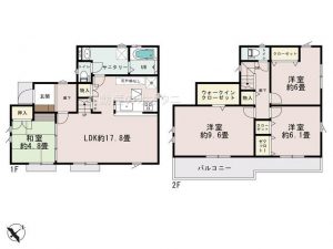 船橋市咲が丘1丁目のお風呂が１坪の新築戸建住宅