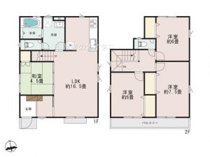 船橋市全区画３３坪の新築戸建住宅１４号棟